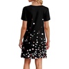 image:imageWIHOLL Boho Summer Dresses for Women Casual Loose T Shirt Dress with Pockets Beach Vacation Outfits S4XL03black Floral