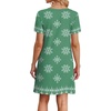 image:imageWIHOLL Boho Summer Dresses for Women Casual Loose T Shirt Dress with Pockets Beach Vacation Outfits S4XL04green Snowflake