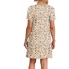 image:imageWIHOLL Boho Summer Dresses for Women Casual Loose T Shirt Dress with Pockets Beach Vacation Outfits S4XL05khaki Floral