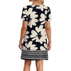 image:imageWIHOLL Boho Summer Dresses for Women Casual Loose T Shirt Dress with Pockets Beach Vacation Outfits S4XL06 Floral Chrysanthemum