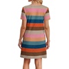 image:imageWIHOLL Boho Summer Dresses for Women Casual Loose T Shirt Dress with Pockets Beach Vacation Outfits S4XL06colorful Stripe