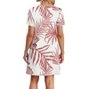 image:imageWIHOLL Boho Summer Dresses for Women Casual Loose T Shirt Dress with Pockets Beach Vacation Outfits S4XL06floral Pink Leaf