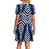 image:imageWIHOLL Boho Summer Dresses for Women Casual Loose T Shirt Dress with Pockets Beach Vacation Outfits S4XL06navy Print