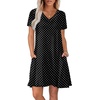 image:imageWIHOLL Boho Summer Dresses for Women Casual Loose T Shirt Dress with Pockets Beach Vacation Outfits S4XL06polka Dot