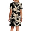 image:imageWIHOLL Boho Summer Dresses for Women Casual Loose T Shirt Dress with Pockets Beach Vacation Outfits S4XL06tropical Leaf