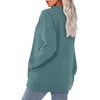 image:imageWIHOLL Crewneck Sweatshirts Women Pockets Long Sleeve Tops Fall FashionCadet Blue