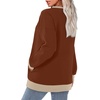 image:imageWIHOLL Crewneck Sweatshirts Women Pockets Long Sleeve Tops Fall FashionCaramel Apricot