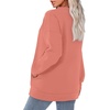 image:imageWIHOLL Crewneck Sweatshirts Women Pockets Long Sleeve Tops Fall FashionCoral