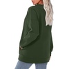 image:imageWIHOLL Crewneck Sweatshirts Women Pockets Long Sleeve Tops Fall FashionGreen