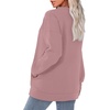 image:imageWIHOLL Crewneck Sweatshirts Women Pockets Long Sleeve Tops Fall FashionPink