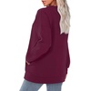 image:imageWIHOLL Crewneck Sweatshirts Women Pockets Long Sleeve Tops Fall FashionPurple