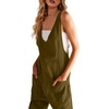 image:imageWIHOLL Jumpsuits For Women Fashion Jean Overalls 90S With Pocket Moss Stone Xs