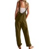 image:imageWIHOLL Jumpsuits For Women Fashion Jean Overalls 90S With Pocket Moss Stone Xs