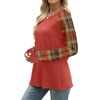 image:imageWIHOLL Long Sleeve Shirts for Women Color Block Raglan Tops Casual Crewneck Basic Tees Fall Clothes 2026 Fashion02  Caramel
