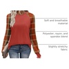 image:imageWIHOLL Long Sleeve Shirts for Women Color Block Raglan Tops Casual Crewneck Basic Tees Fall Clothes 2026 Fashion02  Caramel