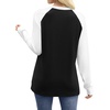 image:imageWIHOLL Long Sleeve Shirts for Women Color Block Raglan Tops Casual Crewneck Basic Tees Fall Clothes 2026 Fashion03  Black