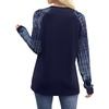 image:imageWIHOLL Long Sleeve Shirts for Women Color Block Raglan Tops Casual Crewneck Basic Tees Fall Clothes 2026 Fashion03  Navy Print