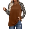 image:imageWIHOLL Long Sleeve Shirts for Women Color Block Raglan Tops Casual Crewneck Basic Tees Fall Clothes 2026 Fashion05  Floral Print