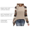 image:imageWIHOLL Long Sleeve Shirts for Women Color Block Raglan Tops Casual Crewneck Basic Tees Fall Clothes 2026 Fashion05  Stripes