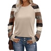 image:imageWIHOLL Long Sleeve Shirts for Women Color Block Raglan Tops Casual Crewneck Basic Tees Fall Clothes 2026 Fashion05  Stripes
