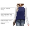 image:imageWIHOLL Long Sleeve Shirts for Women Color Block Raglan Tops Casual Crewneck Basic Tees Fall Clothes 2026 Fashion08  Navy Blue