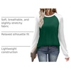 image:imageWIHOLL Long Sleeve Shirts for Women Color Block Raglan Tops Casual Crewneck Basic Tees Fall Clothes 2026 Fashion09  Green