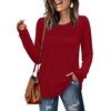 image:imageWIHOLL Long Sleeve Shirts for Women Crewneck Tops Tunic Fall Winter Sweatshirts 2025 Clothes