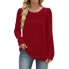 image:imageWIHOLL Long Sleeve Shirts for Women Crewneck Tops Tunic Fall Winter Sweatshirts 2025 Clothes