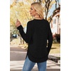 image:imageWIHOLL Long Sleeve Shirts for Women Fall Sweaters Lightweight Trendy Tops1black