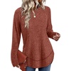 image:imageWIHOLL Long Sleeve Shirts for Women Fall Sweaters Lightweight Trendy Tops1caramel