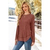 image:imageWIHOLL Long Sleeve Shirts for Women Fall Sweaters Lightweight Trendy Tops1caramel