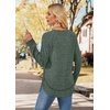 image:imageWIHOLL Long Sleeve Shirts for Women Fall Sweaters Lightweight Trendy Tops1green