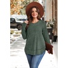 image:imageWIHOLL Long Sleeve Shirts for Women Fall Sweaters Lightweight Trendy Tops1green