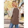 image:imageWIHOLL Long Sleeve Shirts for Women Fall Sweaters Lightweight Trendy Tops1paneled Apricot Brown