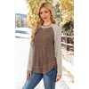 image:imageWIHOLL Long Sleeve Shirts for Women Fall Sweaters Lightweight Trendy Tops1paneled Apricot Brown