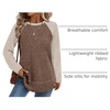 image:imageWIHOLL Long Sleeve Shirts for Women Fall Sweaters Lightweight Trendy Tops1paneled Apricot Brown