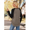 image:imageWIHOLL Long Sleeve Shirts for Women Fall Sweaters Lightweight Trendy Tops1paneled Black Coffee