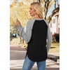 image:imageWIHOLL Long Sleeve Shirts for Women Fall Sweaters Lightweight Trendy Tops1paneled Grey Black