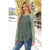 image:imageWIHOLL Long Sleeve Shirts for Women Fall Sweaters Lightweight Trendy Tops1paneled Lime Green