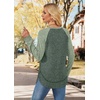 image:imageWIHOLL Long Sleeve Shirts for Women Fall Sweaters Lightweight Trendy Tops1paneled Lime Green