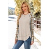 image:imageWIHOLL Long Sleeve Shirts for Women Fall Sweaters Lightweight Trendy Tops1print 2