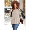 image:imageWIHOLL Long Sleeve Shirts for Women Fall Sweaters Lightweight Trendy Tops1print 2