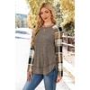 image:imageWIHOLL Long Sleeve Shirts for Women Fall Sweaters Lightweight Trendy Tops1print 3
