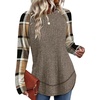 image:imageWIHOLL Long Sleeve Shirts for Women Fall Sweaters Lightweight Trendy Tops1print 3
