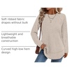 image:imageWIHOLL Long Sleeve Shirts for Women Fall Sweaters Lightweight Trendy Tops2apricot