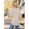 image:imageWIHOLL Long Sleeve Shirts for Women Fall Sweaters Lightweight Trendy Tops2apricot