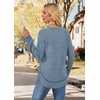 image:imageWIHOLL Long Sleeve Shirts for Women Fall Sweaters Lightweight Trendy Tops2blue
