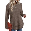 image:imageWIHOLL Long Sleeve Shirts for Women Fall Sweaters Lightweight Trendy Tops2coffee