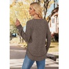 image:imageWIHOLL Long Sleeve Shirts for Women Fall Sweaters Lightweight Trendy Tops2coffee