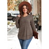 image:imageWIHOLL Long Sleeve Shirts for Women Fall Sweaters Lightweight Trendy Tops2coffee